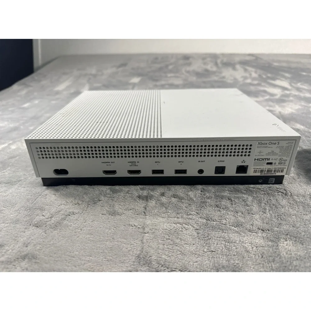 Microsoft Xbox One S 500GB Console Robot White with Black Wireless Controller